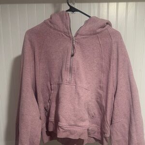lululemon athletica Mauve Half-Zip Hoodie Sweater